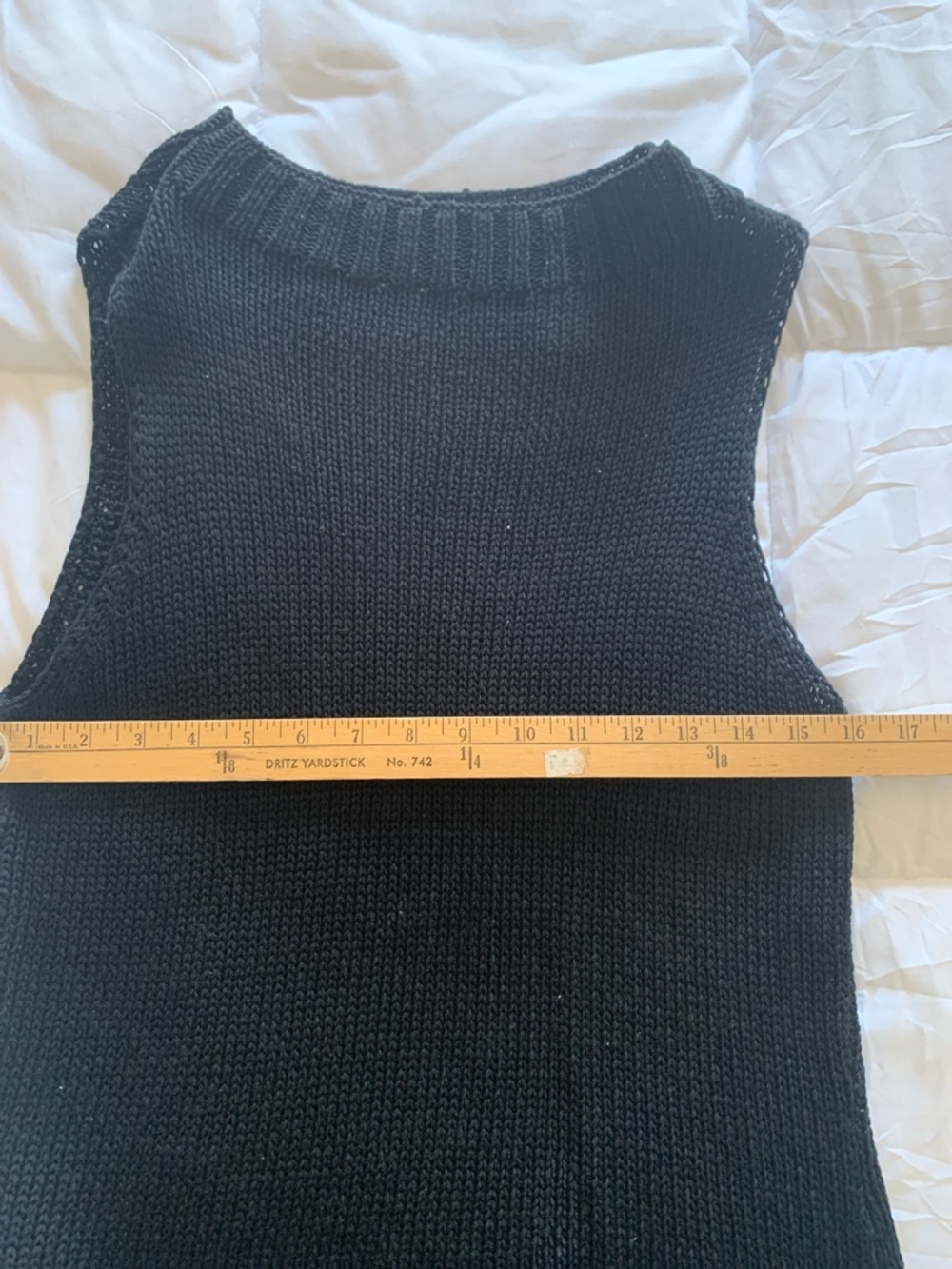 Valerie Stevens Black Sleeveless Knit Sweater. Women’s L - Picture 5 of 7